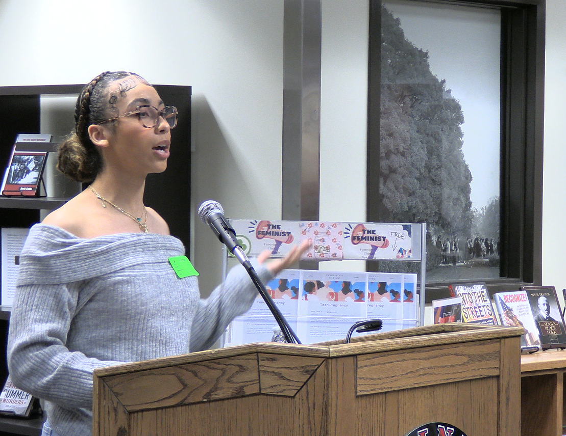 Addison Olds reading Demon Hicks' speech.